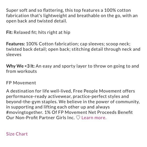 Free People Movement Final Mile Smocked Tee Top L - Picture 4 of 4